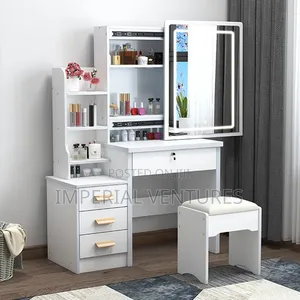 All White Led Light Dresser