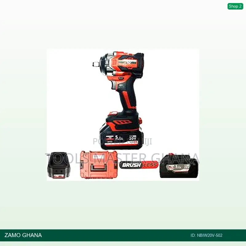 20v Impact Wrench 1/2 Inch Brushless 550nm Li-Ion Cordle - Nbiw20v-502