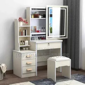 Offwhite Quality Led Dresser With Sections