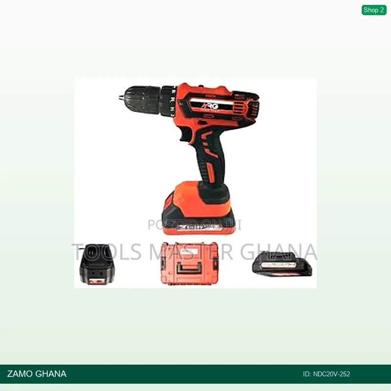 20v Percussion Drill 10mm Li-Ion Cordless 2.5ax2 Kitbox3 - Ndc20v-252