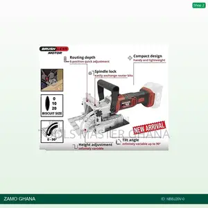20v Biscuit Jointer 100x3.8x22mm 6t 4mm 8000rpm 90d Cordle - Nbbj20v-0