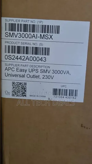 Ups Backup Apc Easy Ups SMV 3000va With Universal Outlet 230v
