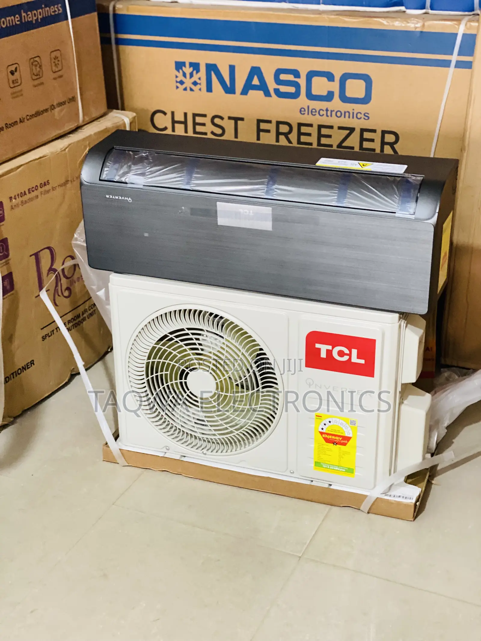 New Series,Tcl Black 1.5hp Inverter Ac