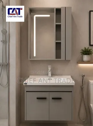Ash Hand Wash Cabinet Basin With Touchscreen 383-60
