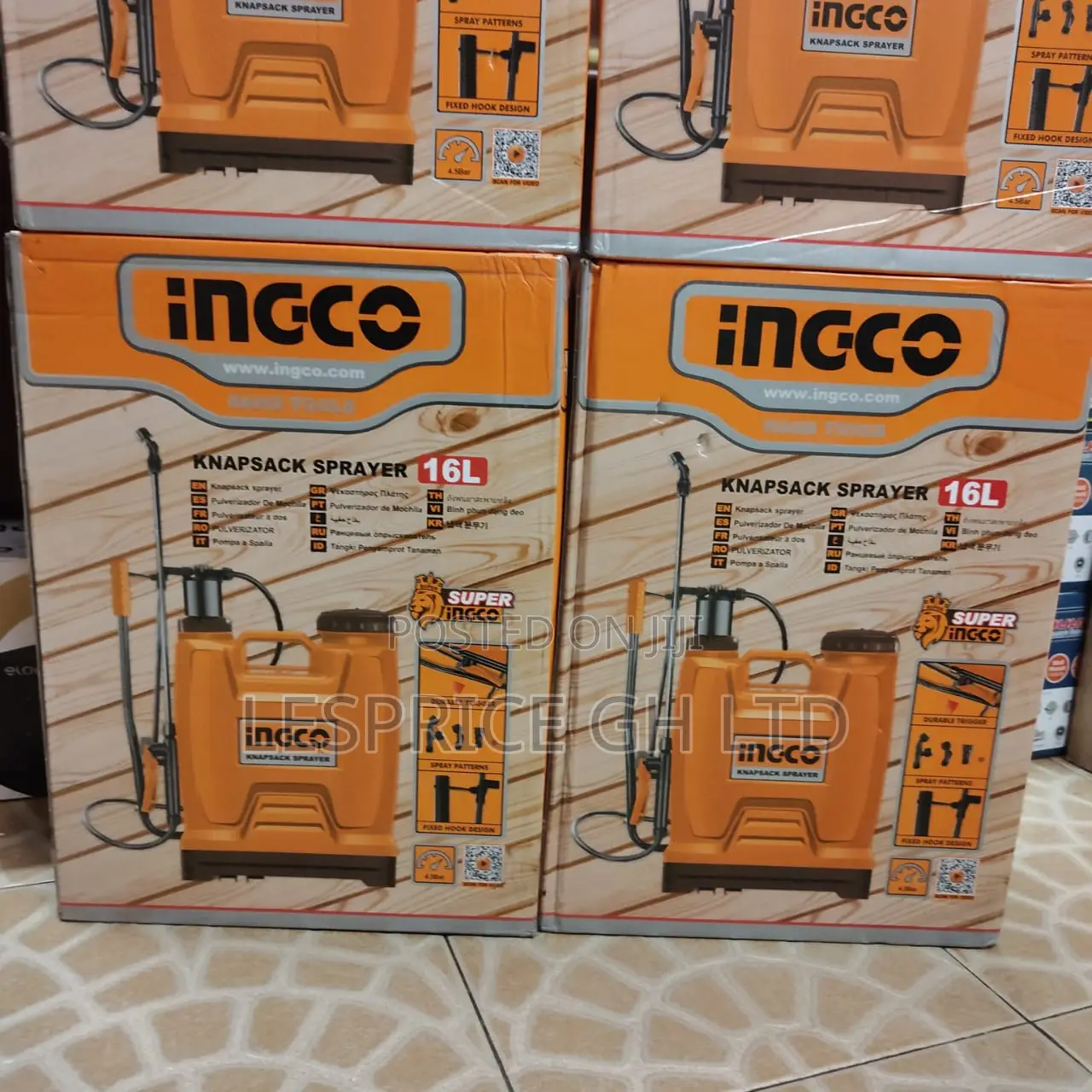 Clearance Sale on Our Authentic 16l Knapsack Sprayer From Ingco