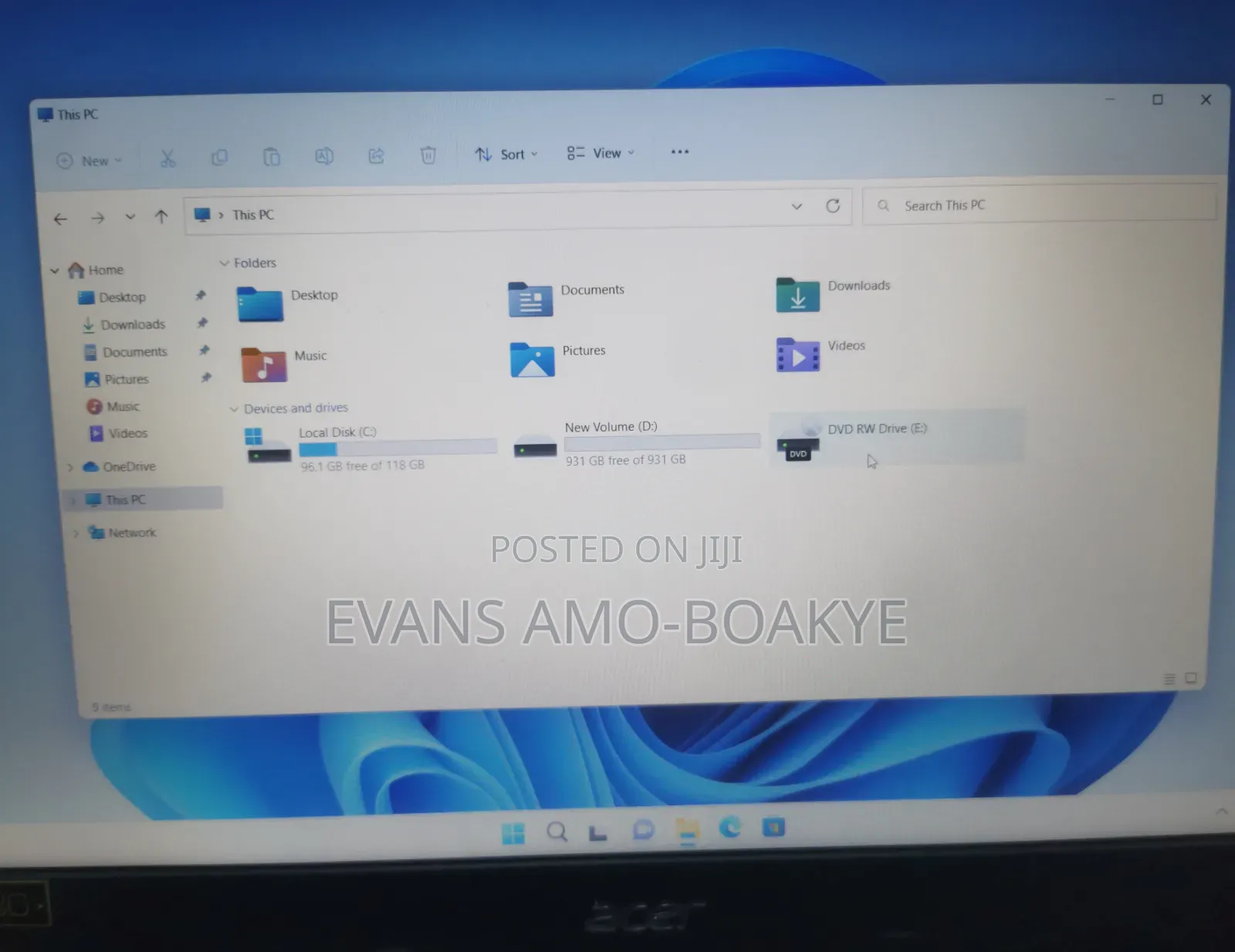 Laptop Acer Aspire E5-576 6GB Intel Core i3 HDD+SSD 1.5T