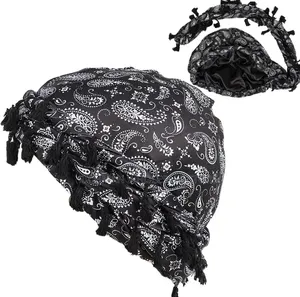 Fashionable Printed Pre-tied Turban Cap For Men Women – Soft Breatha