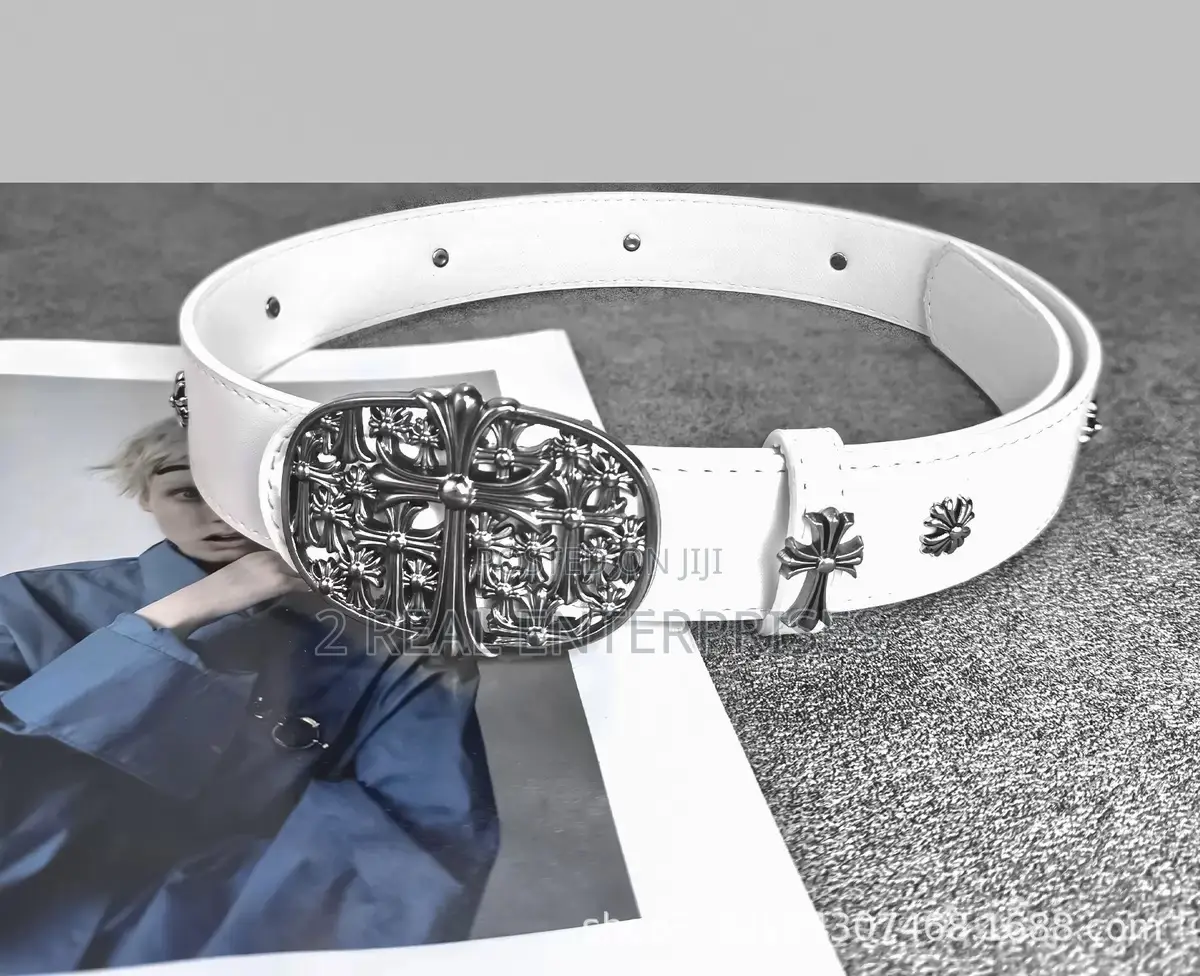 Chrome Hearts Belt Sacred White