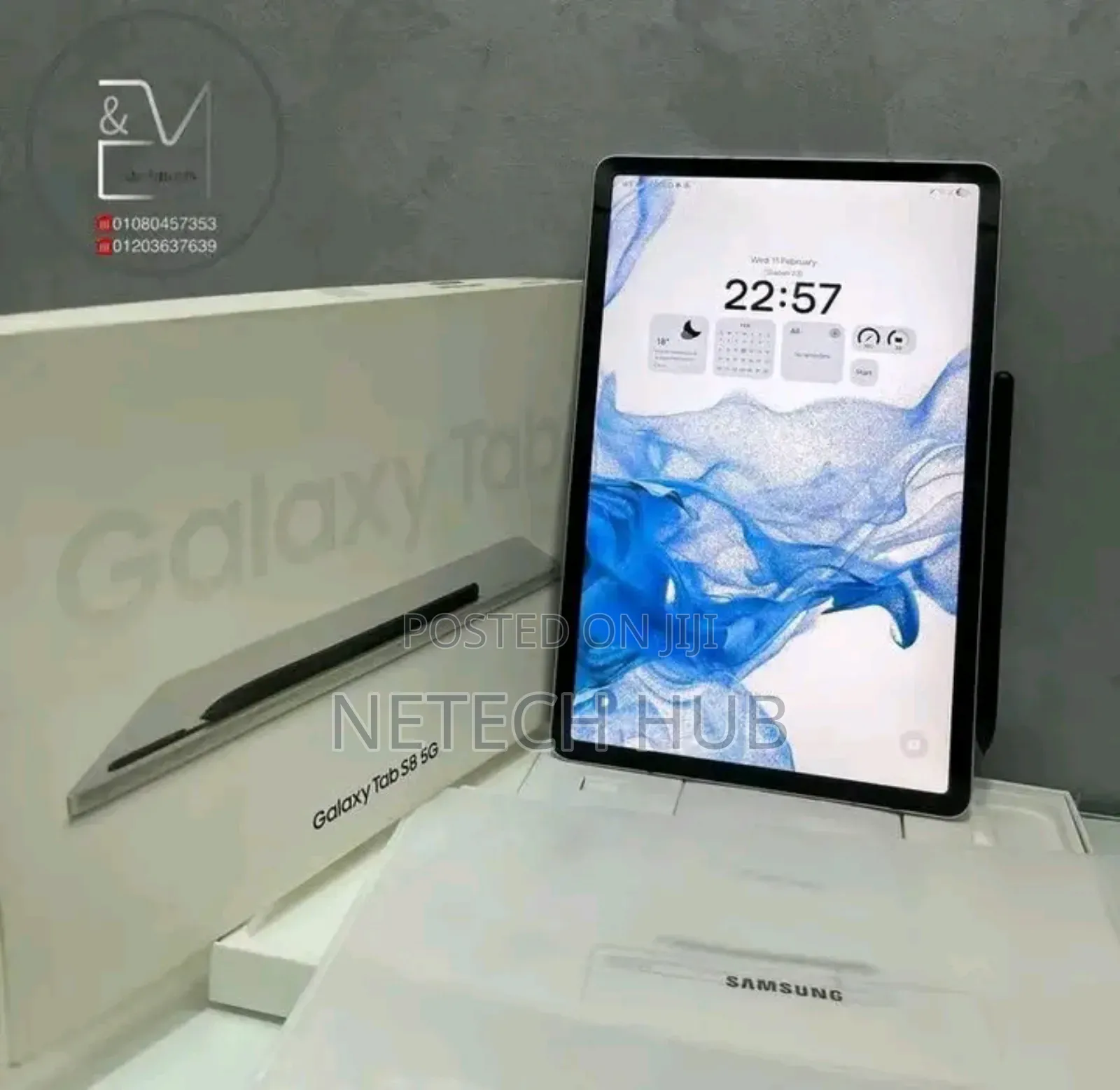 New Samsung Galaxy Tab S8 256 GB Gray