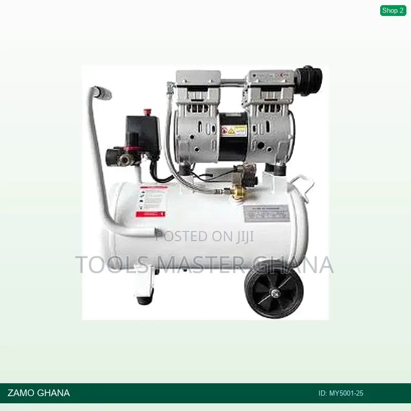 25l Mini Air Compressor Electric Silent Oilless White - My5001-25