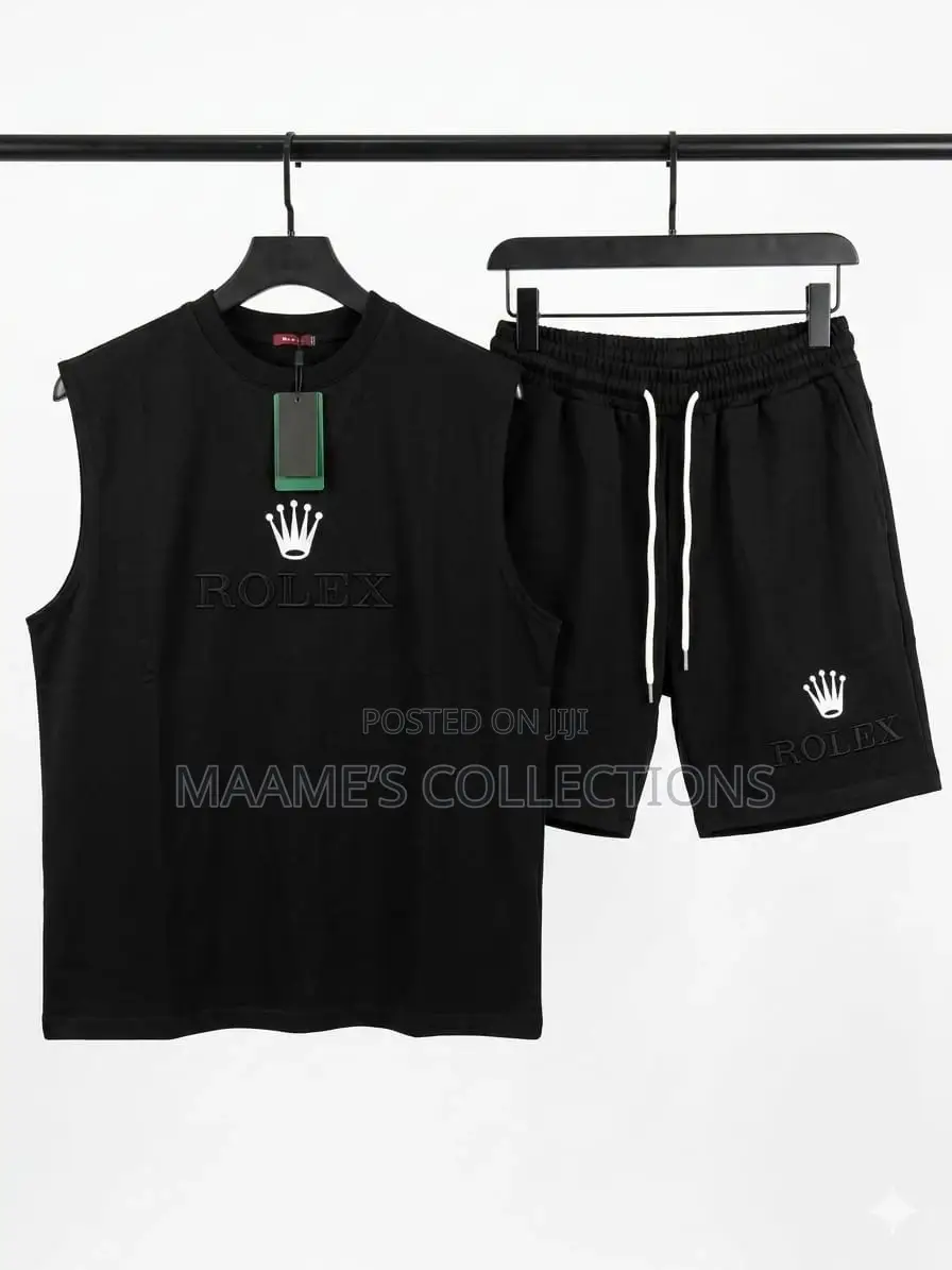 Men’S Armless / Sleeveless Tank Top And Down Shorts ( Size Xl- 3xl)