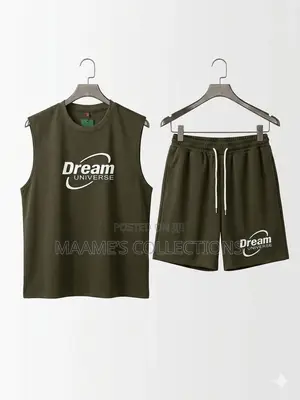 Men’S Armless / Sleeveless Tank Top And Down Shorts ( Size Xl- 3xl)