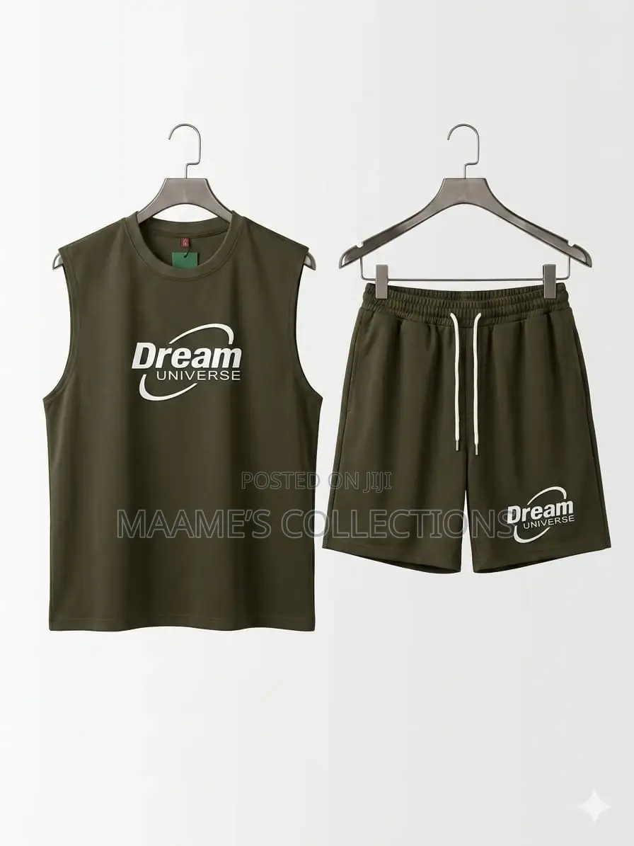 Men’S Armless / Sleeveless Tank Top And Down Shorts ( Size Xl- 3xl)