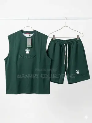Men’S Armless / Sleeveless Tank Top And Down Shorts ( Size Xl- 3xl)