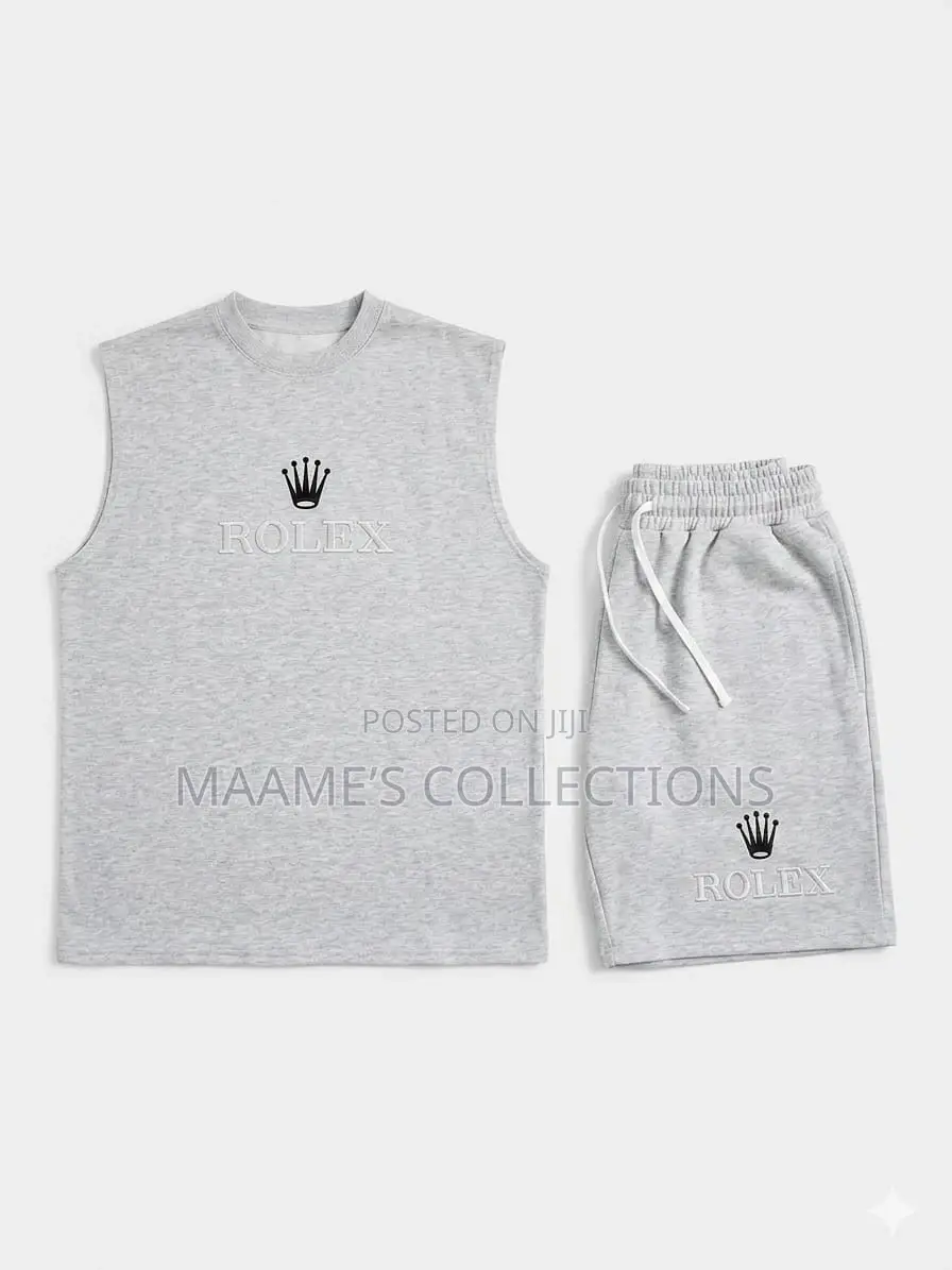 Men’S Armless / Sleeveless Tank Top And Down Shorts ( Size Xl- 3xl)