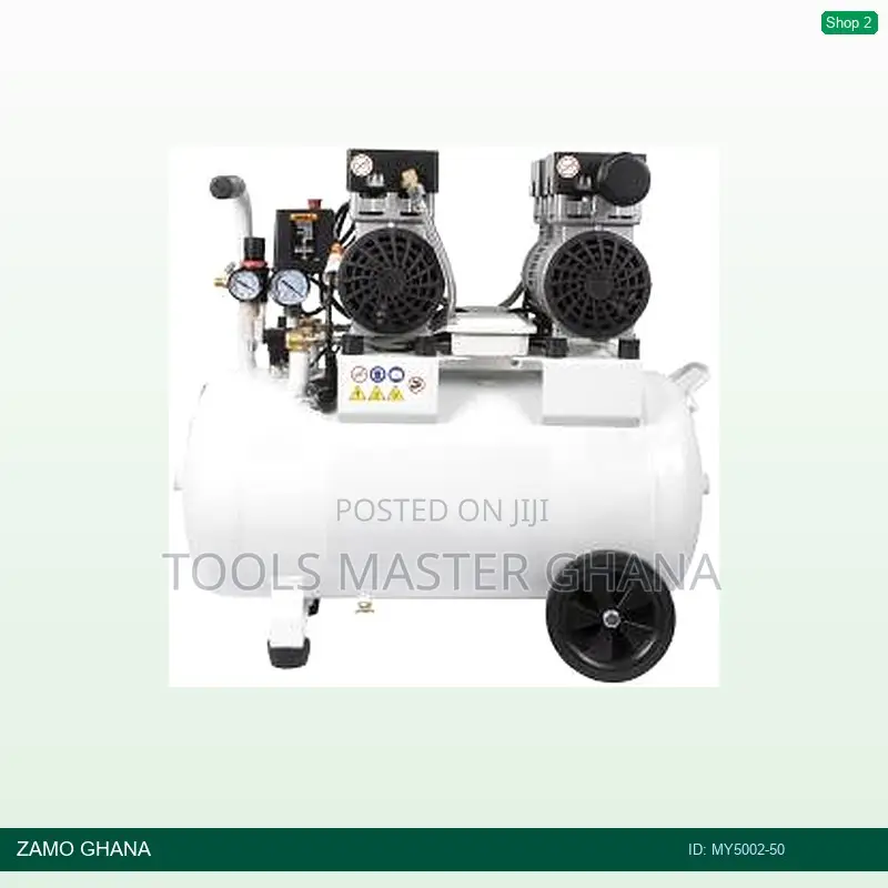 50l Mini Air Compressor Electric Silent Oilless White - My5002-50