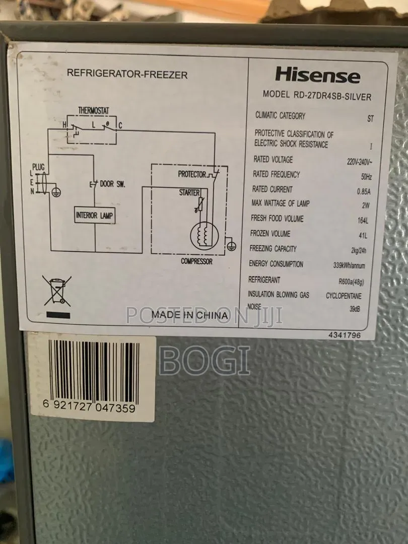 Hisense Refrigerator Freezer Going for Cool Price