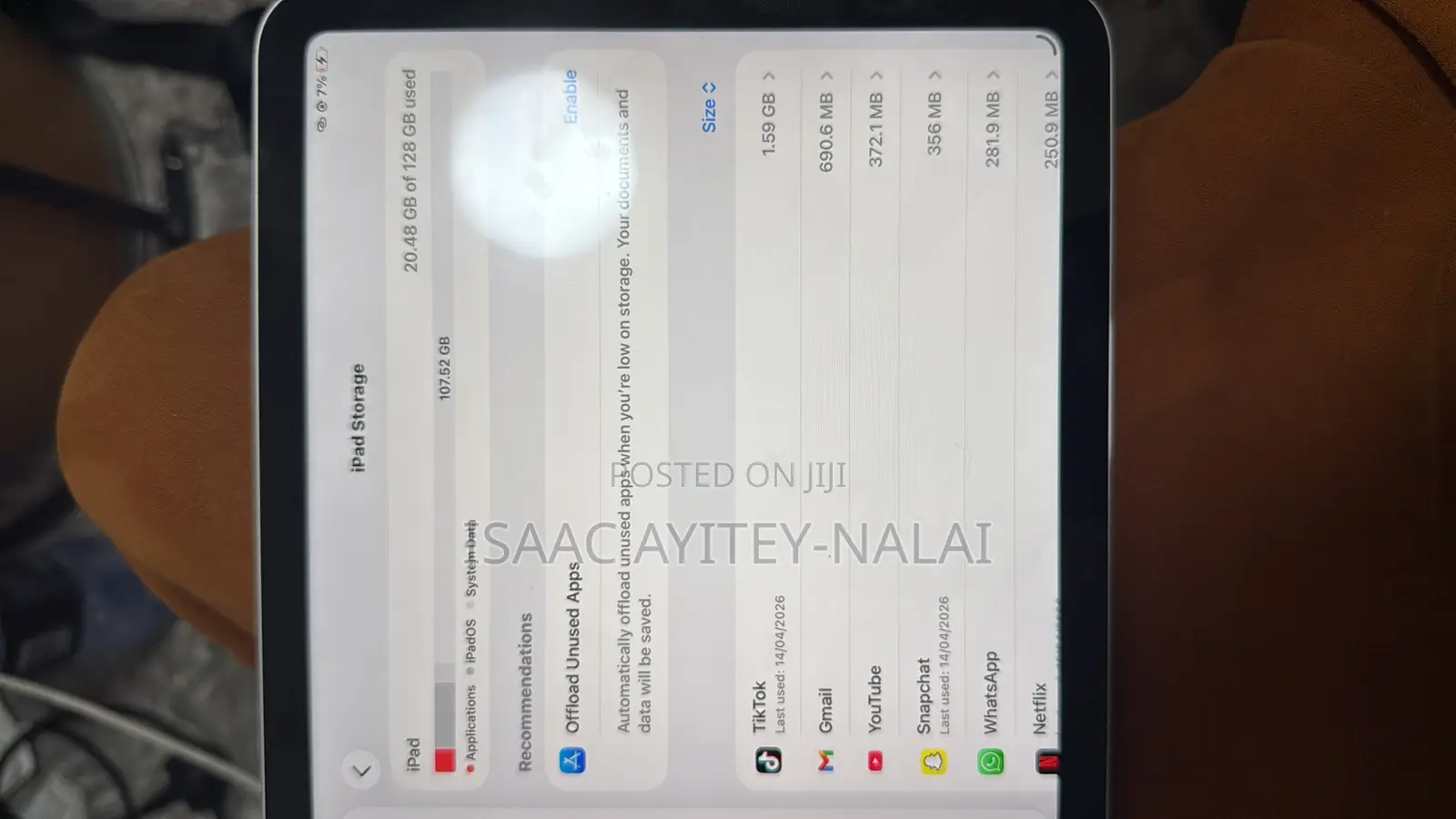 New Apple iPad (2025) 128 GB Gray
