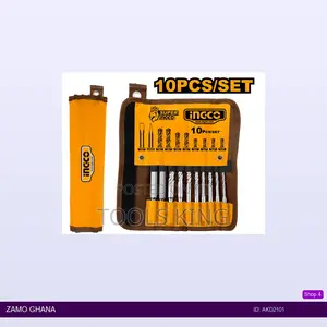 10 PCS Hammer Drill Bits and Chisels - Akd2101