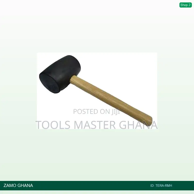 Rubber Mallet Hammer Wooden Handle - Tera-RMH