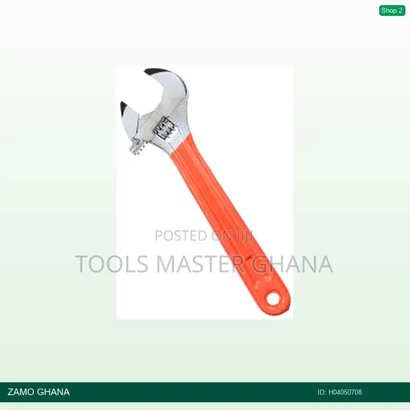 Adjustable Wrench 8 Inch W/T Grip Open 25mm Shifting Spann - H