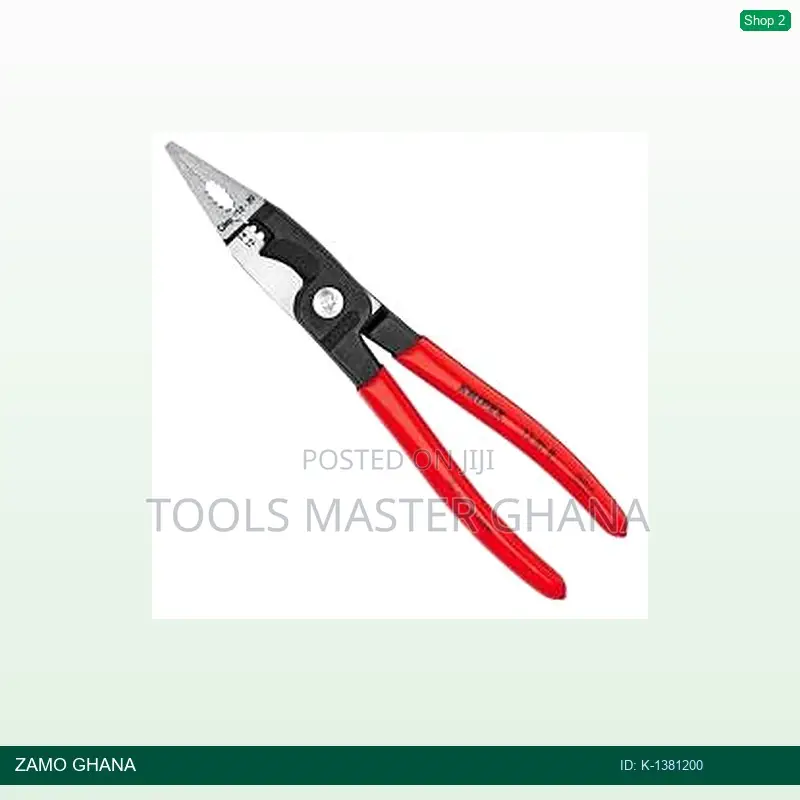 Plier for Electrical Installation 200mm 8 Inch Red - K-