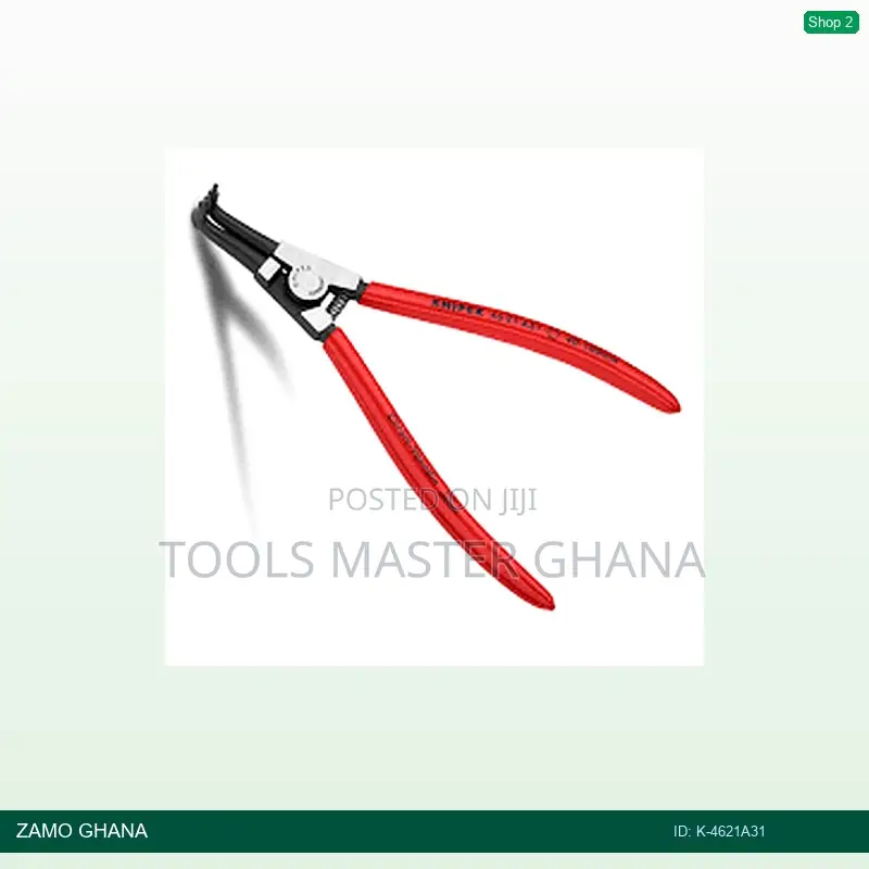 Circlip Plier External Shaft Side 200mm 90d Red - K-4621a31