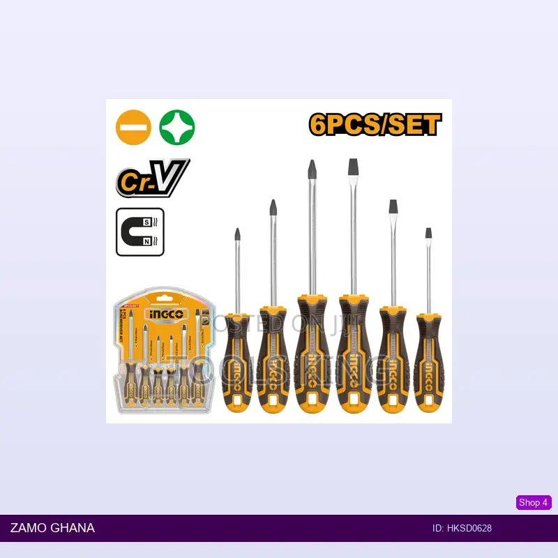 6 PCS Screwdriver - Hksd0628