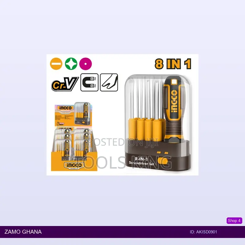 9 PCS Interchangeable Screwdriver - Akisd0901