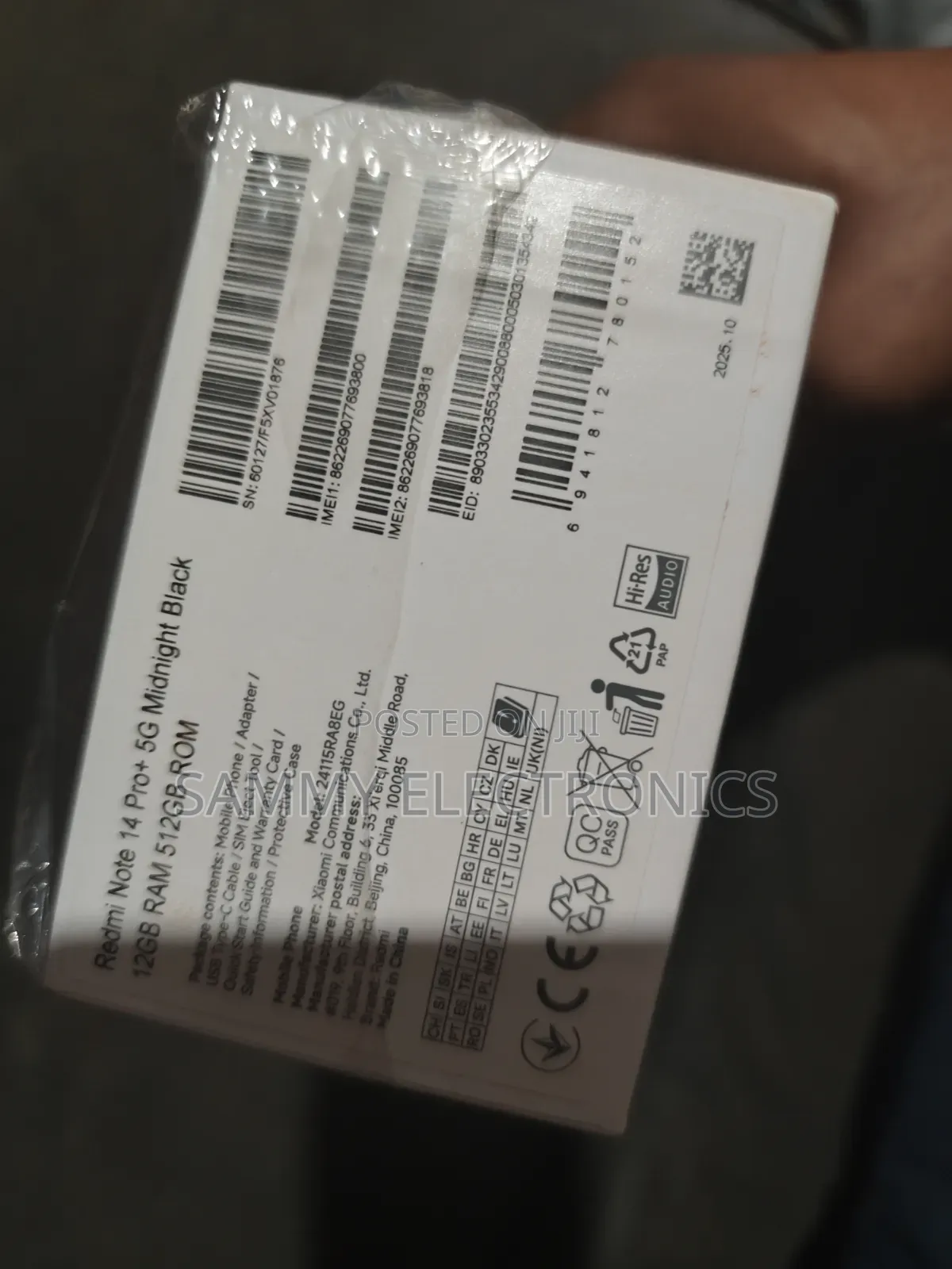 New Xiaomi Redmi Note 14 Pro+ 5G 512 GB Black