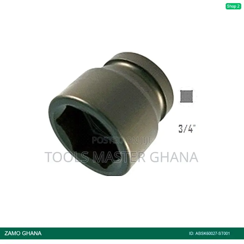 Drive Socket Short 12pt 3/4inch X 27mm - Absk60027-St001