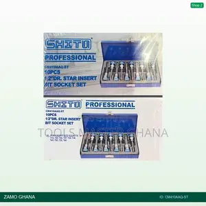 10pcs 1/2inch Dr. Insert Socket Set - Cm410aaq-St