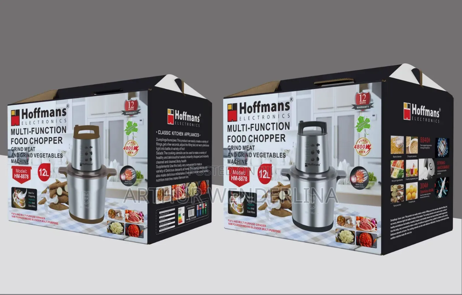 12 Liters Hoffman Multifunction Food Chopper (Fufu Machine)