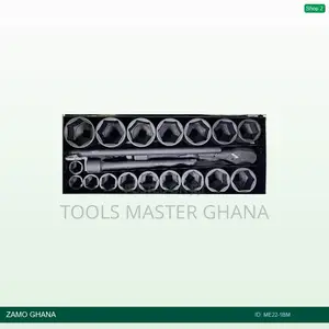 22pcs 1inch Dr Socket Set Mechanica - Me22-1bm