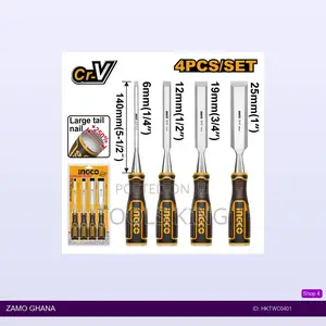 4 PCS Wood Chisel - Hktwc0401