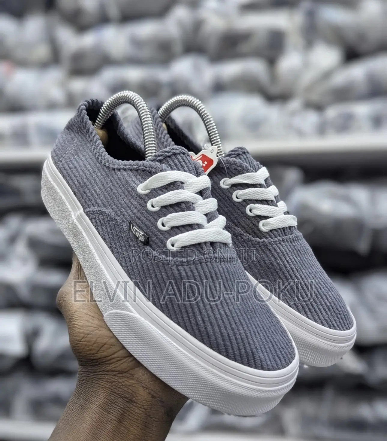 Authentic Pewter Vans Corduroy Sneaker , Swipe for Other Colours >>