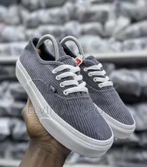 Authentic Pewter Vans Corduroy Sneaker , Swipe >>