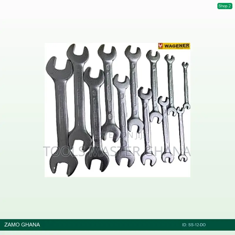Wagener Double Open Spanner Set 12pcs 8-32mm - Ss-12-Do
