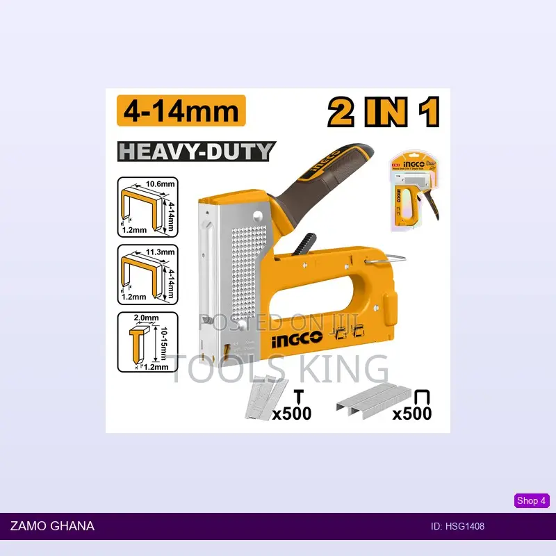 Heavy Duty 2 in 1 Staple - Hsg1408