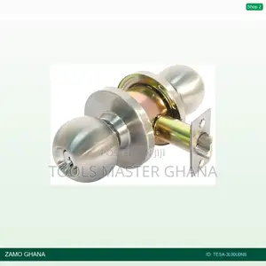 Tesa Knob Lock 3900 60/70 Luna Nickel - Tesa-3l00u0ns
