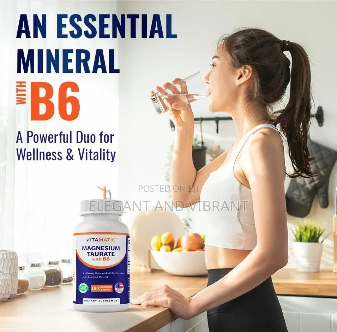 Magnesium Taurate 1500mg Per Serving - 180 Vegetarian Capsules