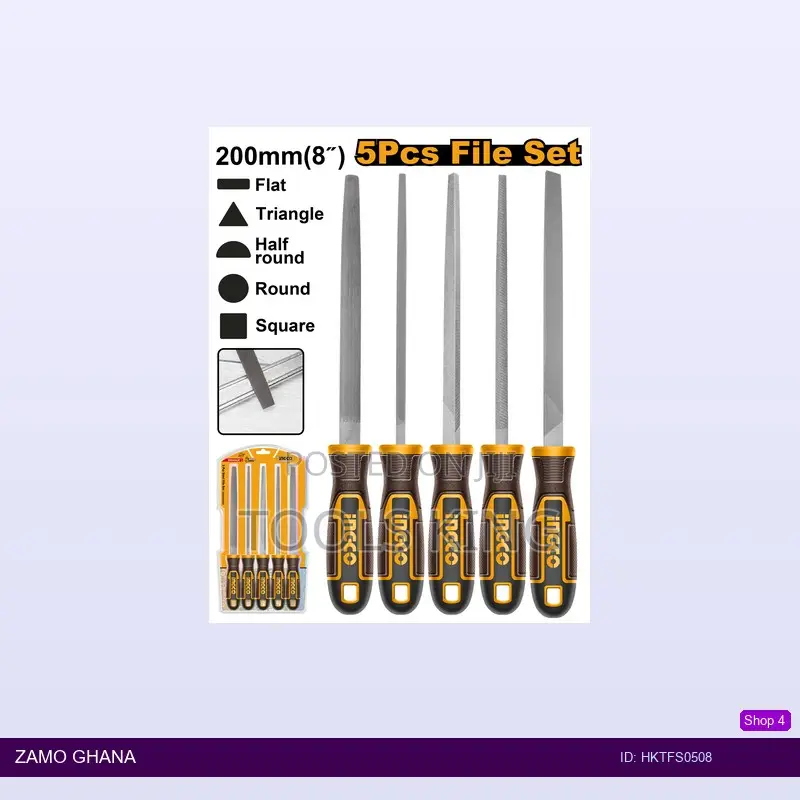 5 PCS Steel File - Hktfs0508