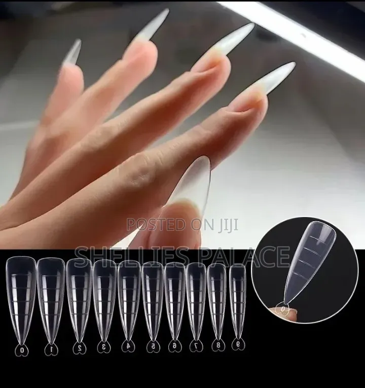 100 Pcs Poly Gel Quick Building Mold Tips Nail Dual Forms
