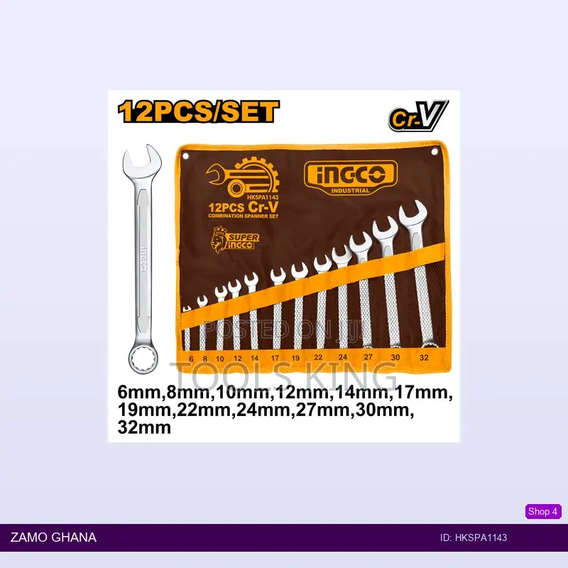 12pcs Combination Spanner - Hkspa1143