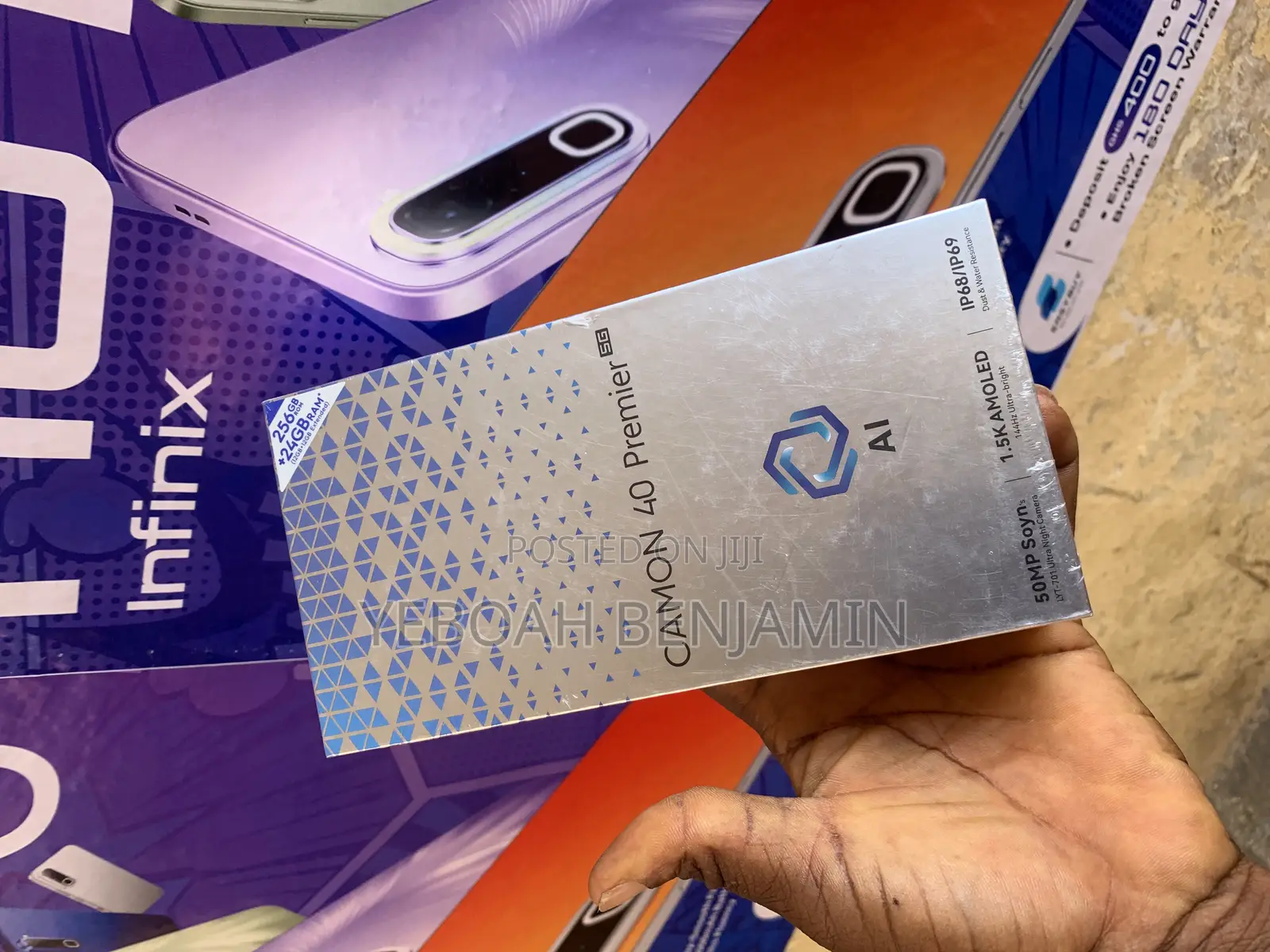 New Tecno Camon 40 Premier 256 GB Black