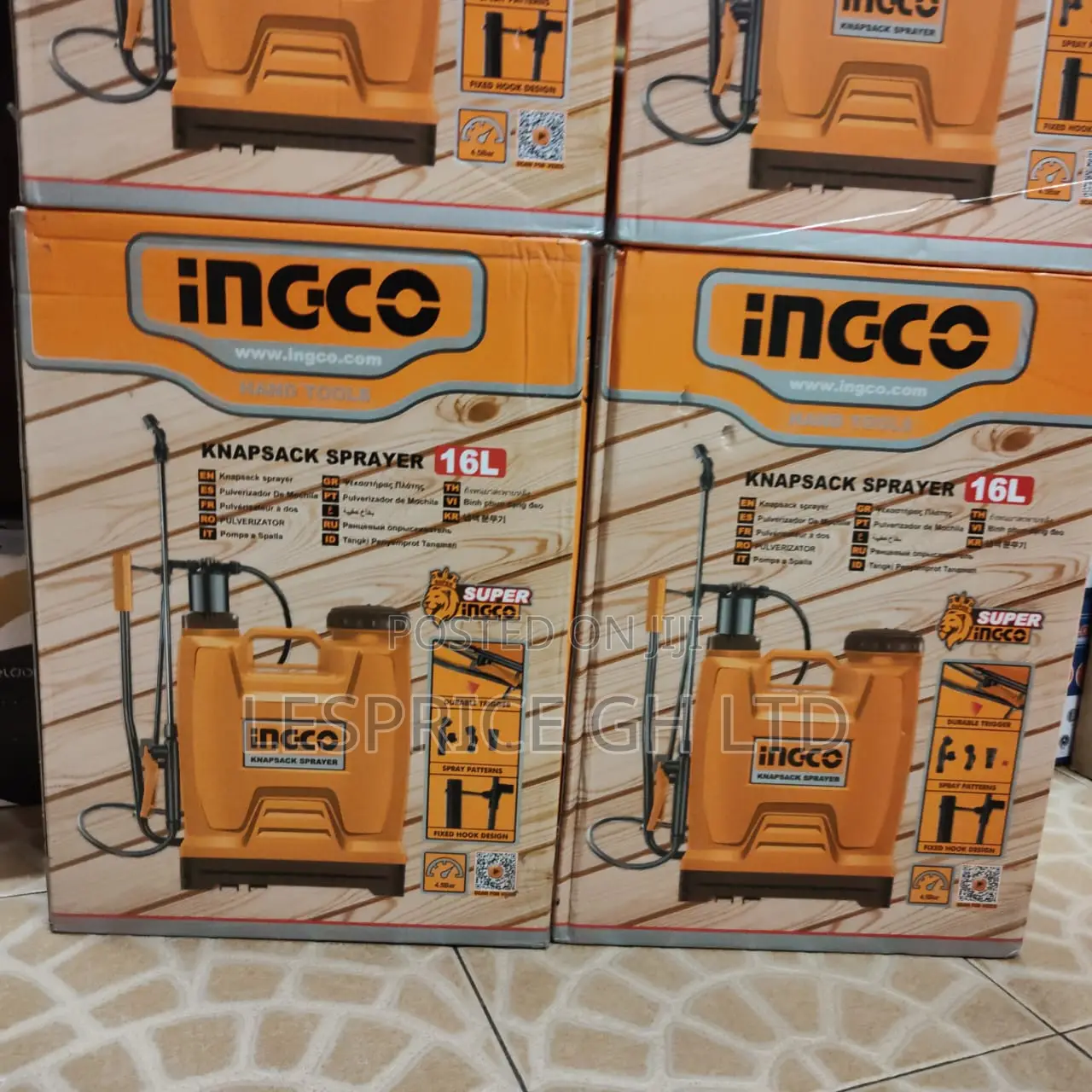 Save Energy and Time With Our Compact 16l Knapsack Sprayer From Ingco