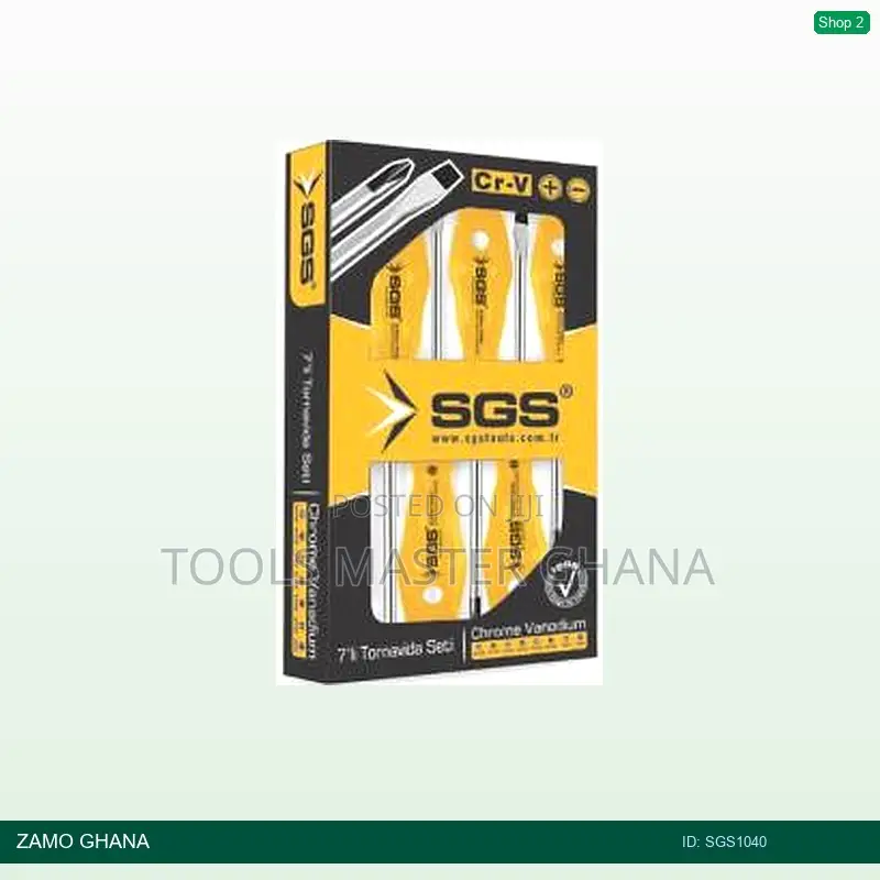 Screw Driver Yellow Series Set 7pcs (Old Red) - Sgs1040