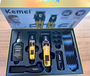Kemei Professional Cordless Hair Clipper and Trimmer Kit