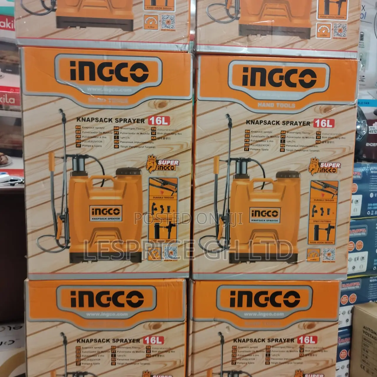 Monster Performance 16l Knapsack Sprayer From Ingco