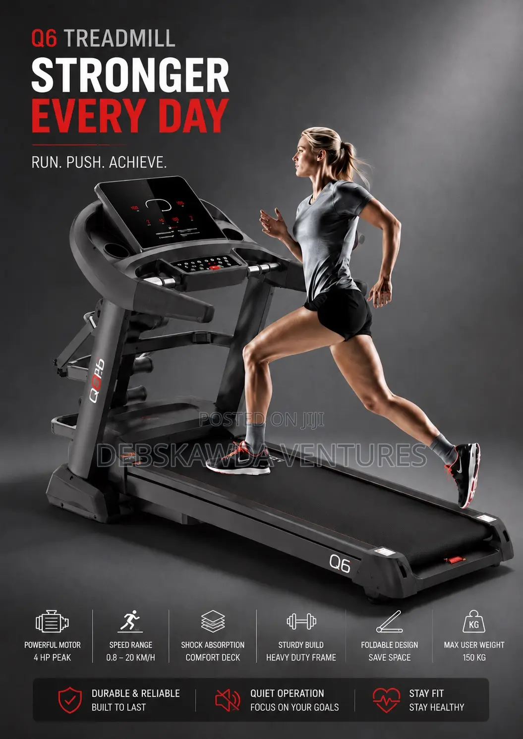 Ciapo Q6 Treadmill 150kg With Massager